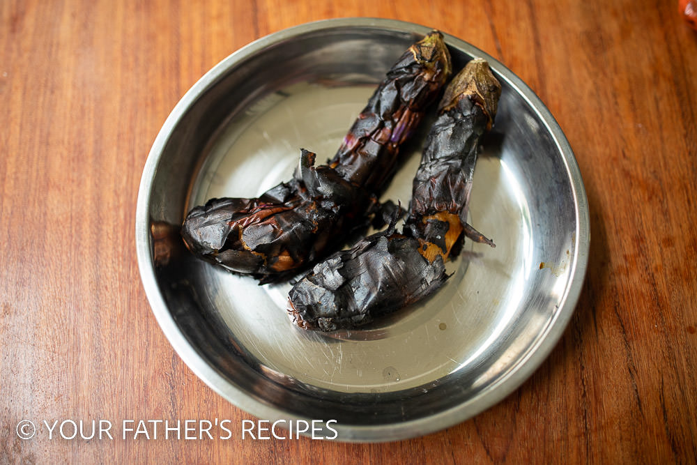 Burnt brinjal